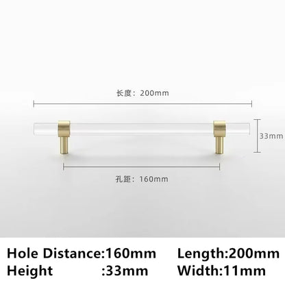 Drawer Handles & Acrylic Cabinet