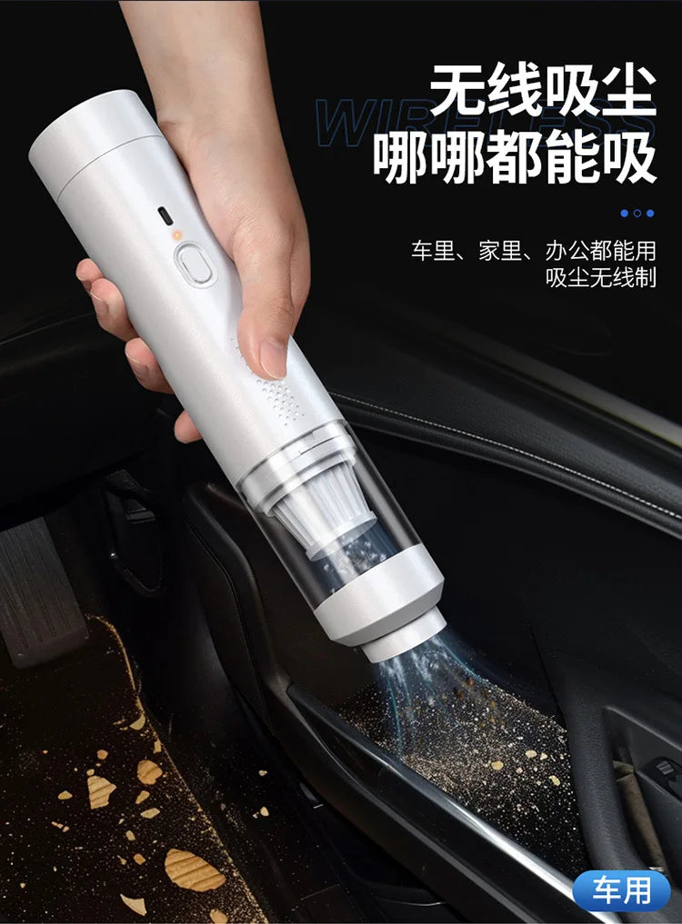 Portable Cordless Handheld Vacuum Cleaner Powerful Suction Car Dust Buster for Quick Cleaning Auto Interior Detailing Tool
