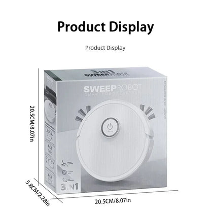 3-in-1 Intelligent Robot Vacuum Cleaner 6000Pa Strong Suction Sweep Mop Charge USB Laser Navigation Pet Hair Hard Floor 2026 New