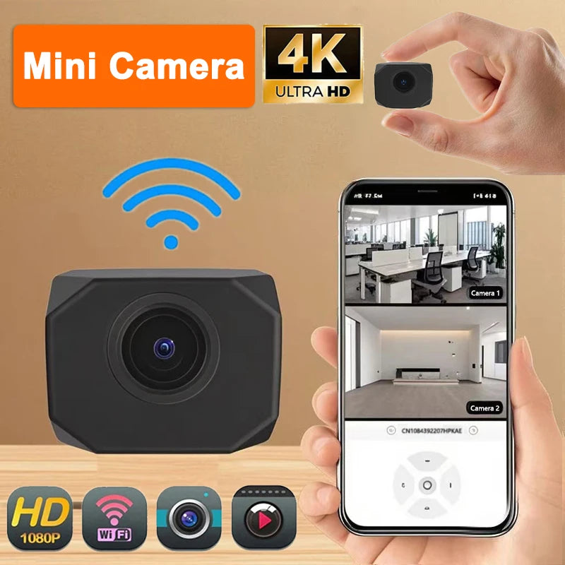 4K Mini Indoor Security Camera, WiFi