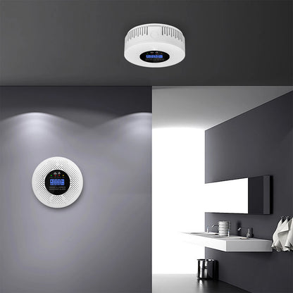 2 in 1 Smoke & CO Detector, LCD Display Home