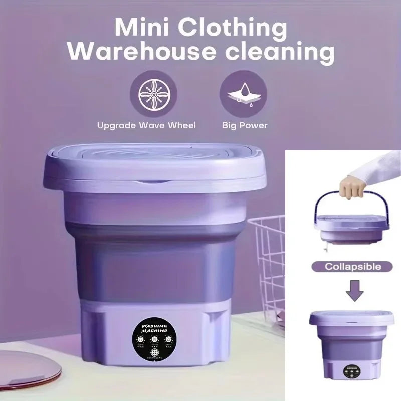 8L Mini Foldable Washing Machine Portable