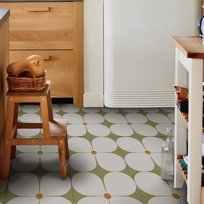 Peel and Stick Floor Tiles (6 pcs)- Waterproof Vinyl