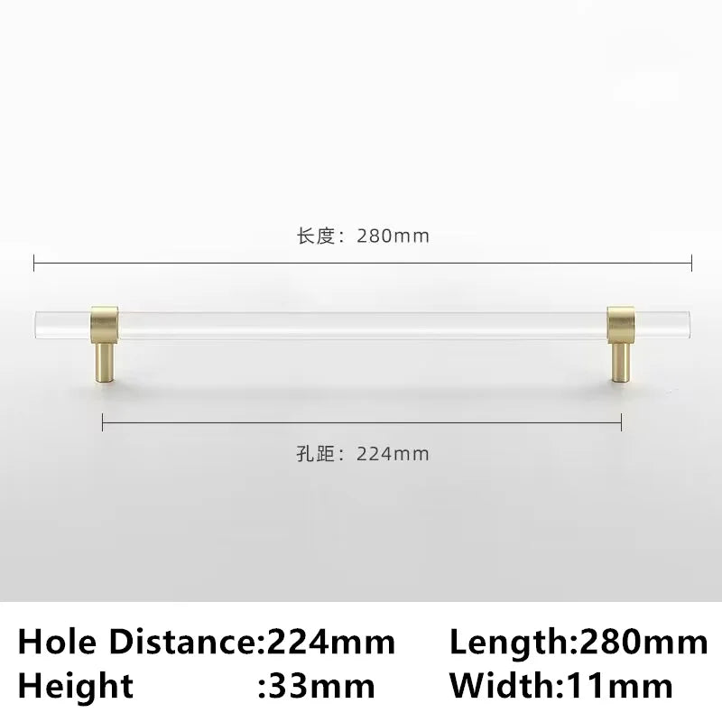 Drawer Handles & Acrylic Cabinet
