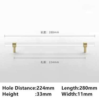 Drawer Handles & Acrylic Cabinet