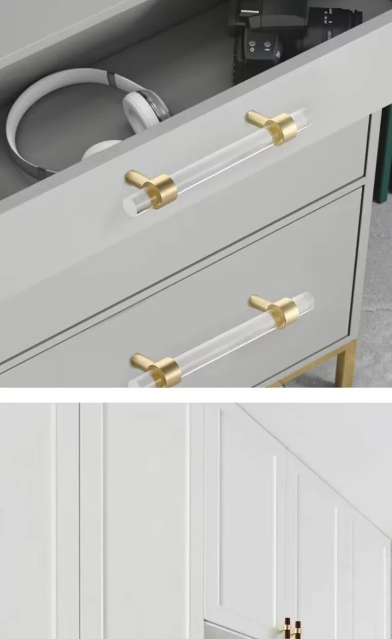 Drawer Handles & Acrylic Cabinet