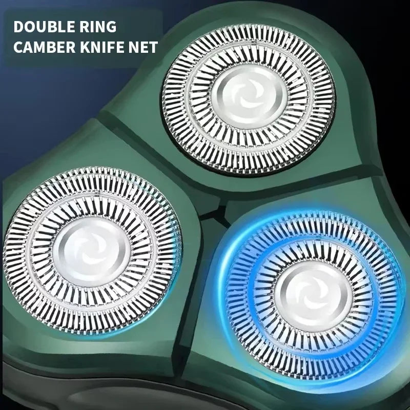Electric Shaver-3 Head, USB Rechargeable Waterproof