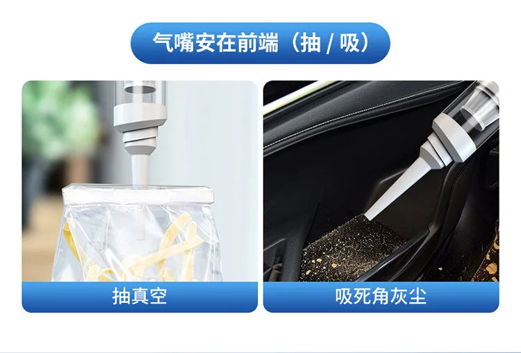 Portable Cordless Handheld Vacuum Cleaner Powerful Suction Car Dust Buster for Quick Cleaning Auto Interior Detailing Tool