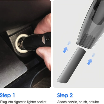 12V Handheld Vacuum Cleaner, Handheld Car Vacuum Cleaner With Strong Suction Power, Portable Mini Handheld Car Vacuum Cleaner