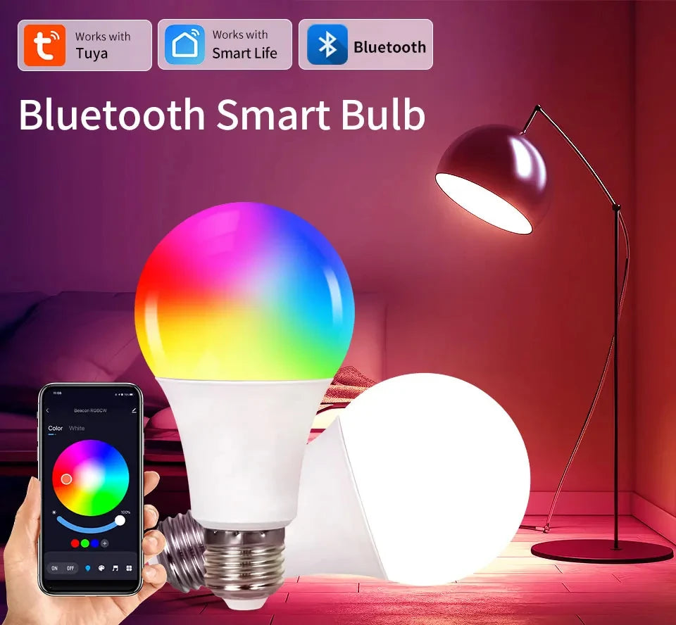 Smart Led Bulbs E27 Tuya Smart Life Bluetooth