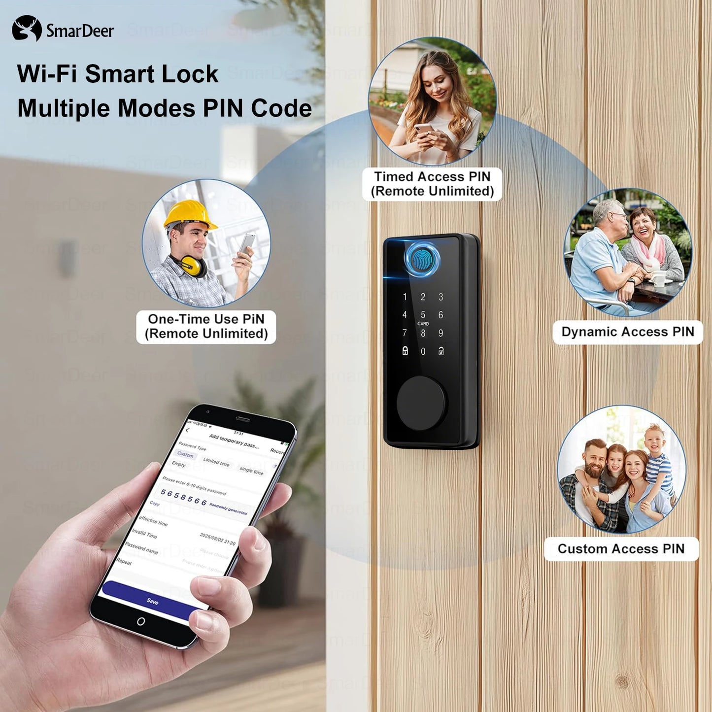 Smart Door Lock -  Fingerprint & Keypad, WiFi