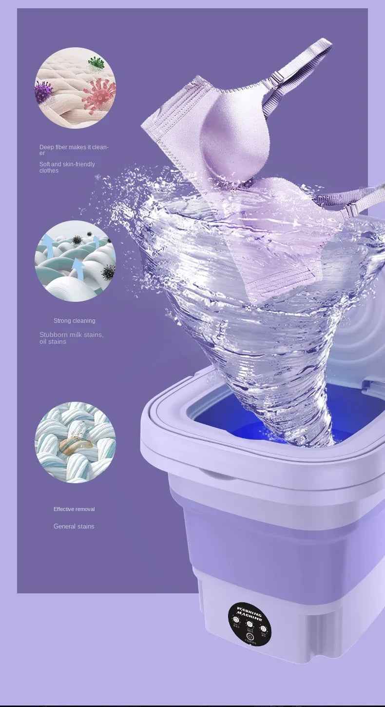 8L Mini Foldable Washing Machine Portable