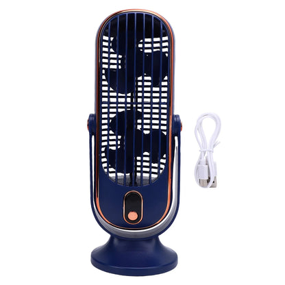 Desk Tower Fan 5 Speeds Brushless Motor USB Rechargeable Portable Desk Fan for Home  Kitchen Indoor Rechargeable Desk Fan