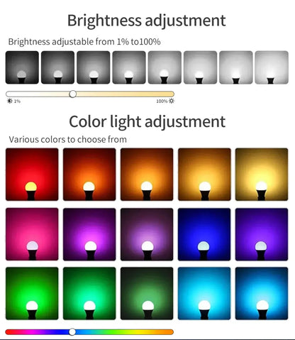 Smart Led Bulbs E27 Tuya Smart Life Bluetooth