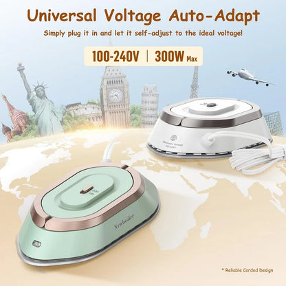 Portable Travel Iron-Ceramic, 300W