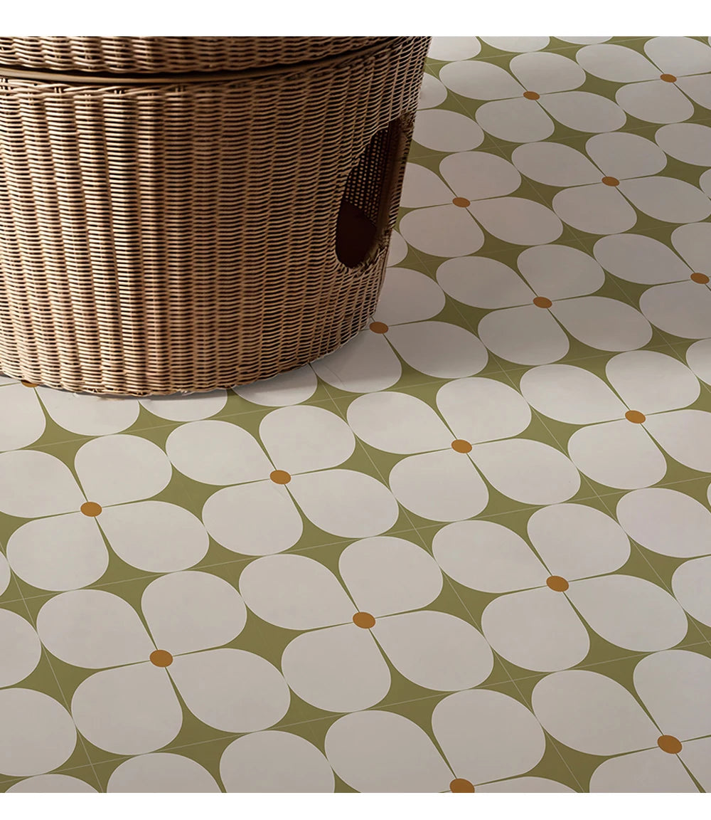 Peel and Stick Floor Tiles (6 pcs)- Waterproof Vinyl