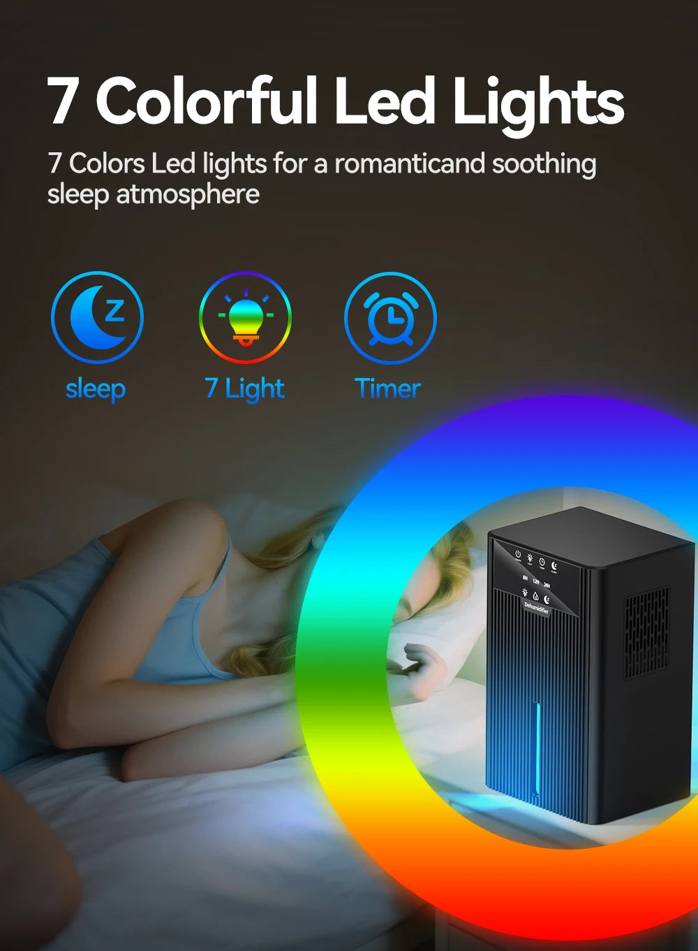 Portable Household Dehumidifier for Air Purification Moisture Removal Compact Drying Anti Humidity Dehumidification Tool