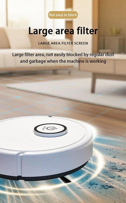 3-in-1 Intelligent Robot Vacuum Cleaner 6000Pa Strong Suction Sweep Mop Charge USB Laser Navigation Pet Hair Hard Floor 2026 New