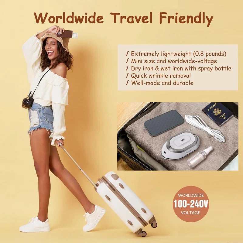Portable Travel Iron-Ceramic, 300W