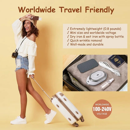 Portable Travel Iron-Ceramic, 300W