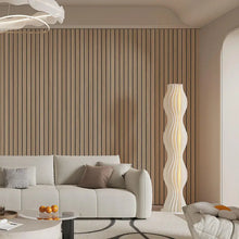 3D Wooden Grid Wall Panels - Peel and Stick