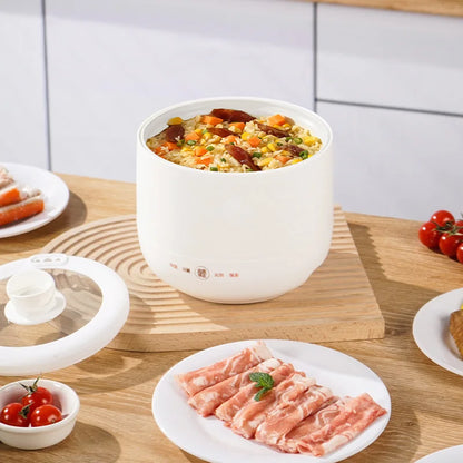New 1.8 Small Rice Cooker Portable Multi-function Electric Cooker Non-stick Frying Pan Hot Pot 400W Travel Stew Pot Hot Pot 220V