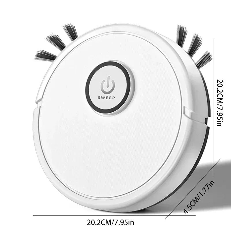 3-in-1 Intelligent Robot Vacuum Cleaner 6000Pa Strong Suction Sweep Mop Charge USB Laser Navigation Pet Hair Hard Floor 2026 New