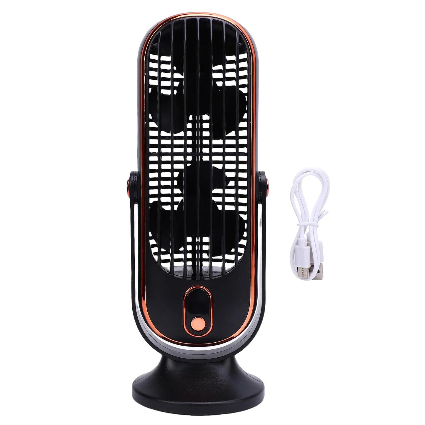 Desk Tower Fan 5 Speeds Brushless Motor USB Rechargeable Portable Desk Fan for Home  Kitchen Indoor Rechargeable Desk Fan