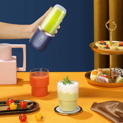 Multifunctional Electric Juicer 6 Blades Rechargeable Portable Fruit Juice Blender Lemon Orange Juicer Cup Machine For Kitchen