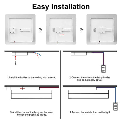 LED Ceiling Lamp 18-48W  Daylight Modern Home Lighting