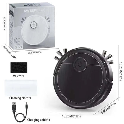 3-in-1 Intelligent Robot Vacuum Cleaner 6000Pa Strong Suction Sweep Mop Charge USB Laser Navigation Pet Hair Hard Floor 2026 New