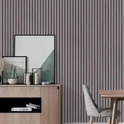 3D Wooden Grid Wall Panels - Peel and Stick