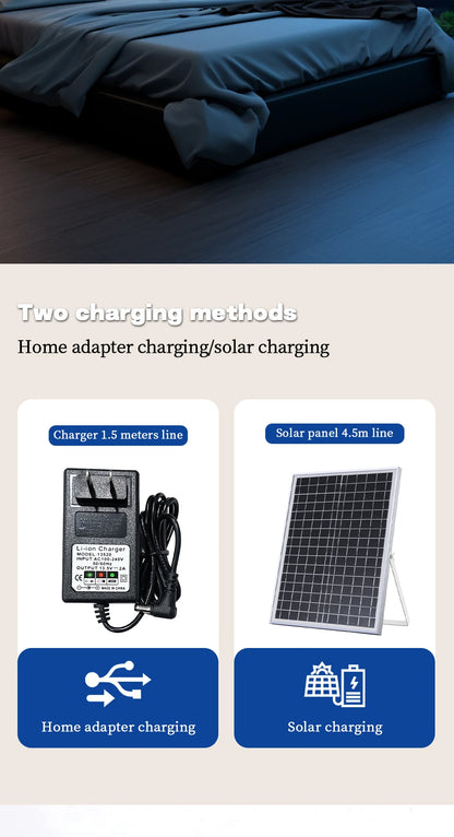 Solar Standing Fan 16 Inches Rechargeable Floor Fans Battery powered 15600mAh Electric Fan for home