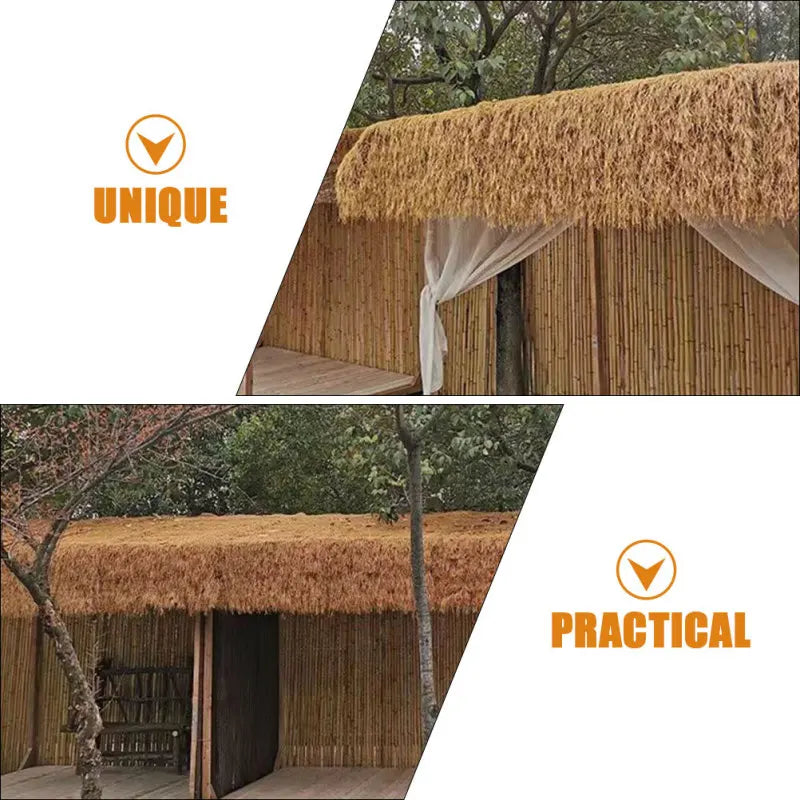 Thatch Roof Rolls for Outdoor Pavilion - Easy Install