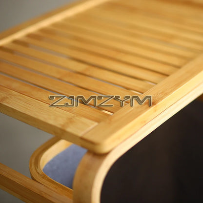 Bamboo Foldable Laundry Basket - MultiLayer 50cm x 32cm x 69,7 cm